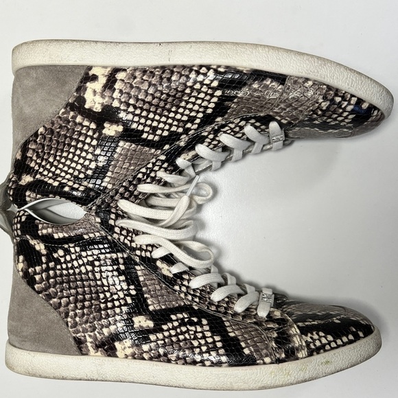 Paige Animal Print Ankle High Sneakers in Size 8.5 - Picture 5 of 11